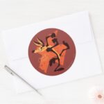WILE E. COYOTE™ Preparing To Run Classic Round Sticker