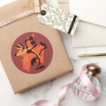 WILE E. COYOTE™ Preparing To Run Classic Round Sticker