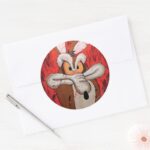 WILE E. COYOTE™ Red Fury Classic Round Sticker