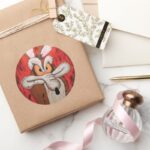 WILE E. COYOTE™ Red Fury Classic Round Sticker