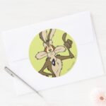 WILE E. COYOTE™ Standing Tall Classic Round Sticker