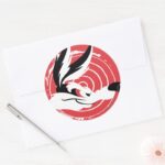 WILE E. COYOTE™ Warner Bros. Presents Poster Classic Round Sticker
