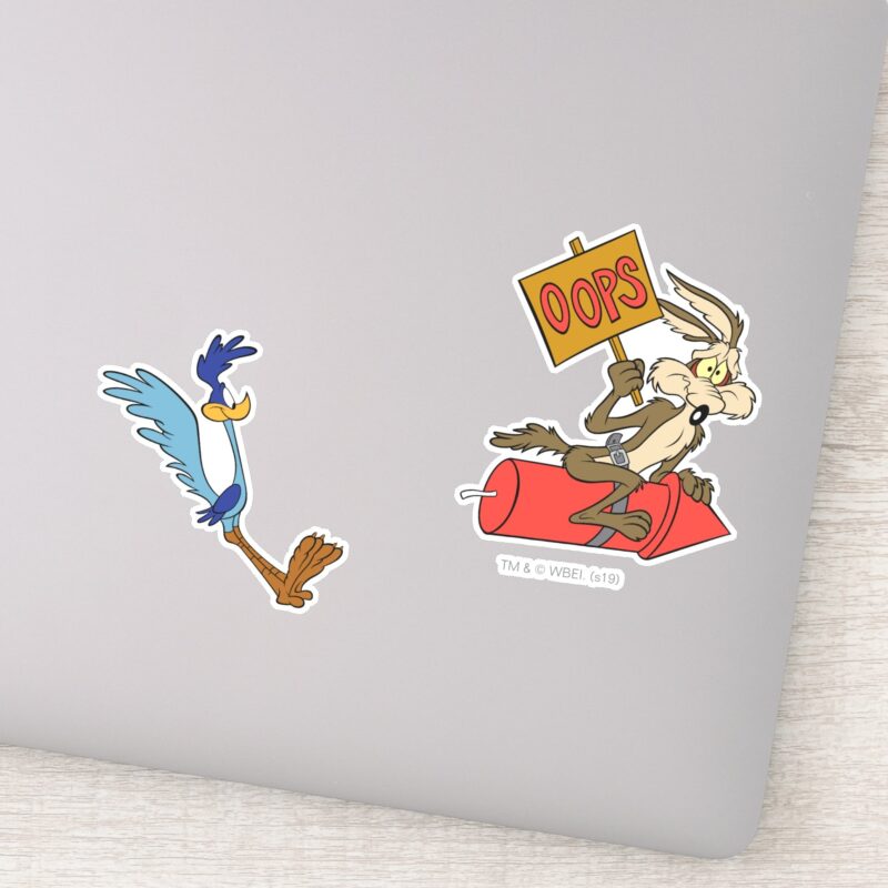 WILE E. COYOTE™ And ROAD RUNNER™ ACME Rocket Sticker WILE E. COYOTE™ And ROAD RUNNER™ ACME Rocket Sticker