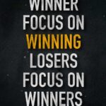 WINNER FOCUS ON WINNING Poster