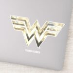WW84 Golden Wonder Woman Logo Sticker