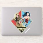 WW84 Retro Comic Barbara Minerva Wonder Woman Sticker