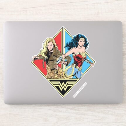 WW84 Retro Comic Barbara Minerva Wonder Woman Sticker