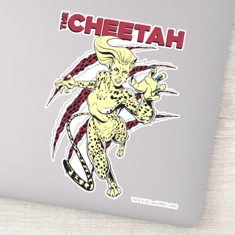 WW84 The Cheetah Retro Comic Art Sticker