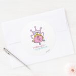 Waiting For My Prince Classic Round Sticker