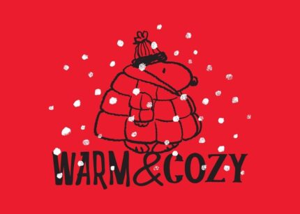 Warm And Cozy Snoopy Stamp Peanuts Poster