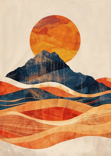Warm Mountain Poster