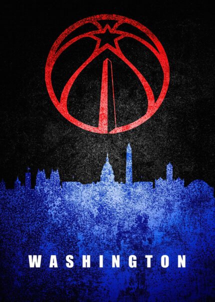 Washington City Skyline Poster
