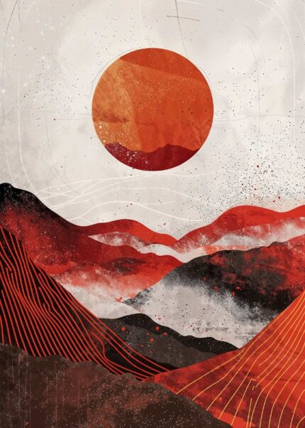 Wavy Eclipse Poster