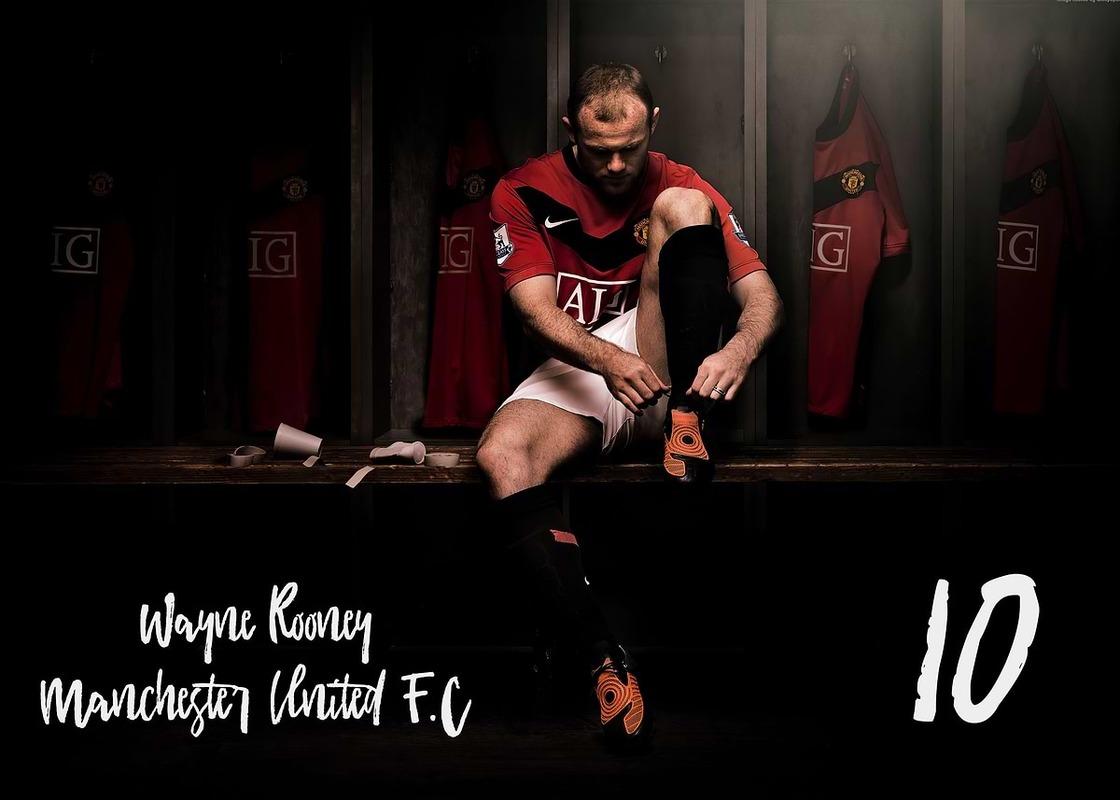 Wayne Rooney Football Poster