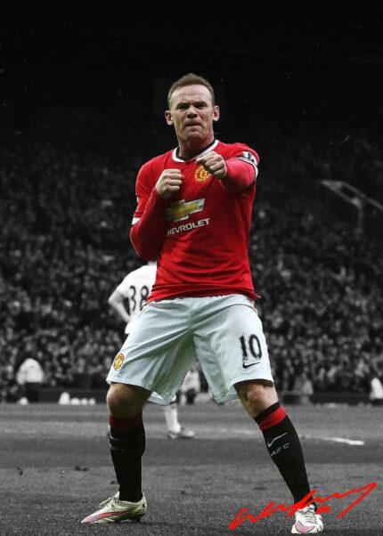 Wayne Rooney Soccer Poster