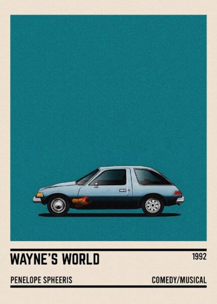 Waynes World Car Poster