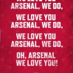 We Love You Arsenal Football Poster