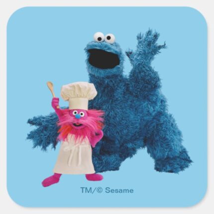 We Are Foodies Classic Pose Square Sticker