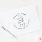 Whimsical Winnie The Pooh Treat Classic Round Sticker