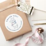 Whimsical Winnie The Pooh Treat Classic Round Sticker