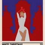 White Christmas Minimalist Poster