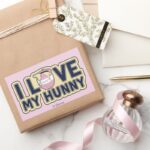 Winnie The Pooh I Love My Hunny Rectangular Sticker