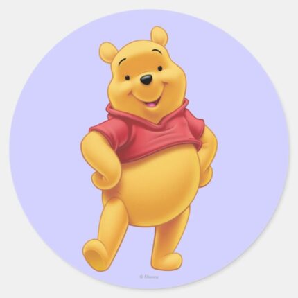 Winnie The Pooh 10 Classic Round Sticker