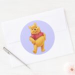 Winnie The Pooh 10 Classic Round Sticker