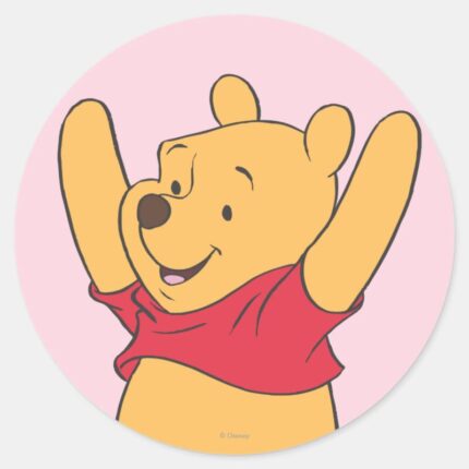 Winnie The Pooh 15 Classic Round Sticker