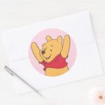 Winnie The Pooh 15 Classic Round Sticker