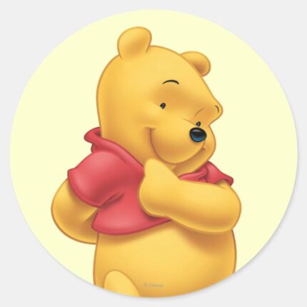 Winnie The Pooh 16 Classic Round Sticker