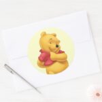 Winnie The Pooh 16 Classic Round Sticker