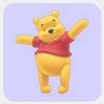 Winnie The Pooh 1 Square Sticker