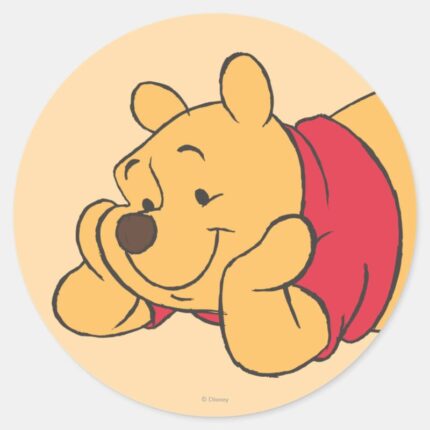 Winnie The Pooh 2 Classic Round Sticker
