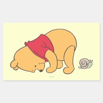 Winnie The Pooh 4 Rectangular Sticker