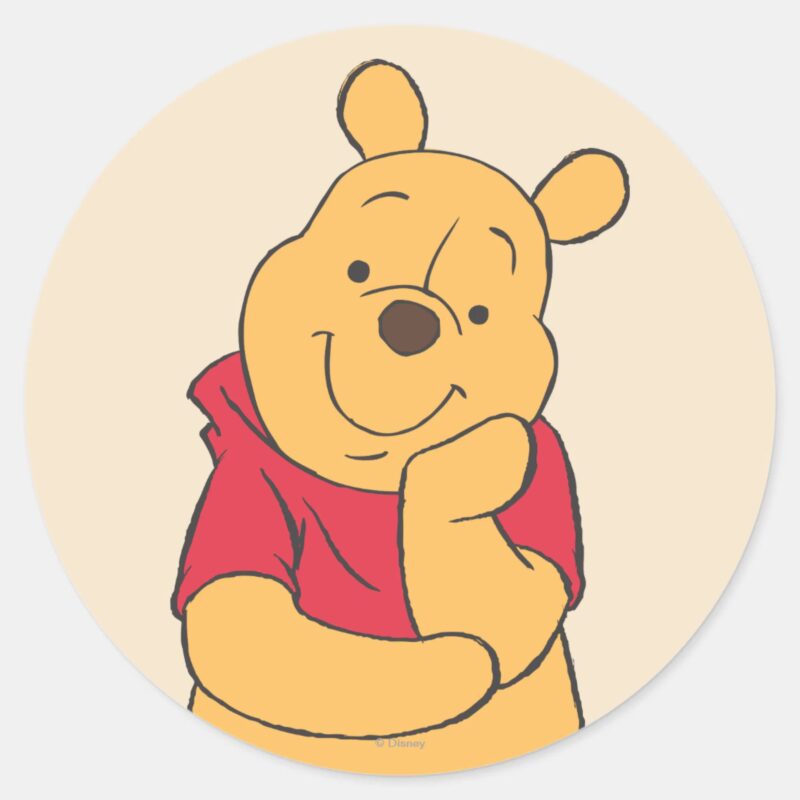 Winnie The Pooh 6 Classic Round Sticker