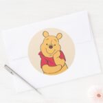 Winnie The Pooh 6 Classic Round Sticker