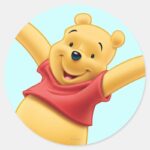 Winnie The Pooh 7 Classic Round Sticker
