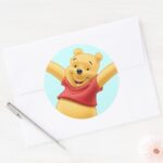 Winnie The Pooh 7 Classic Round Sticker