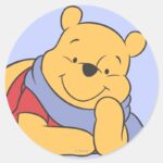 Winnie The Pooh Classic Round Sticker