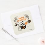 Winnie The Pooh Eeyore Happy Halloween Square Sticker