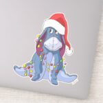 Winnie The Pooh Eeyore Santa Claus Sticker