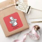 Winnie The Pooh Oh Bother Quote Square Sticker