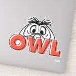 Winnie The Pooh Owl Peek A Boo Sticker