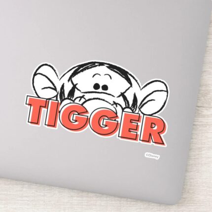 Winnie The Pooh Tigger Peek A Boo Sticker
