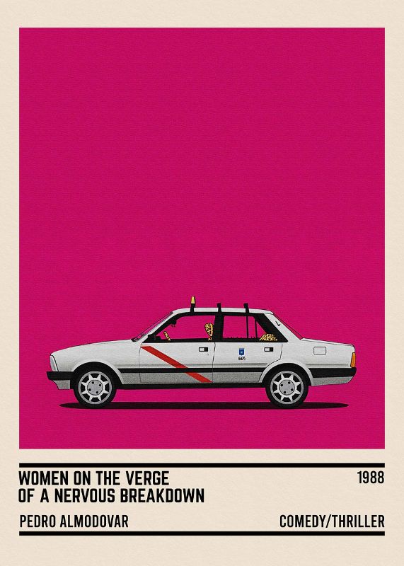 Women On The Verge Car Poster