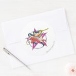 Wonder Girls Classic Round Sticker