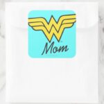 Wonder Mom Classic Square Sticker