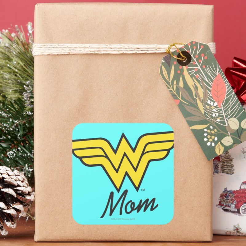 Wonder Mom Classic Square Sticker 5