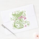 Wonder Mom Swirls Square Sticker